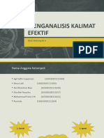 Menganalisis Kalimat Efektif