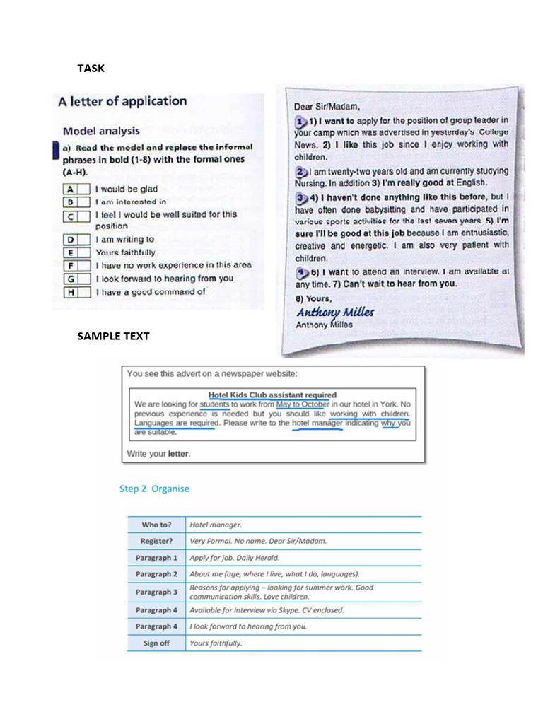 Writing an Application Letter Guide | PDF | Human Communication