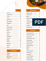 Orange Aesthetic Rimberio Food Price List