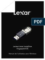 Lexar JumpDrive Fingerprint F35-User Manual - Windows - FR