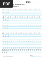 Cursive Writing Lower Case