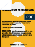 Ang Kahalagahan NG Pagkonsumo