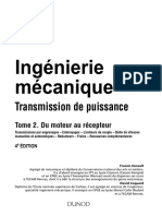 Ingénierie Mécanique - Transmission de Puissance - Tome 2
