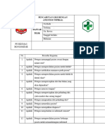 Daftar Tilik Pencabutan Gigi Dengan Anestesi Topikal