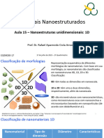 Aula 15 Nanoest Unidimensionais Materiais Nanoest R Amoresi
