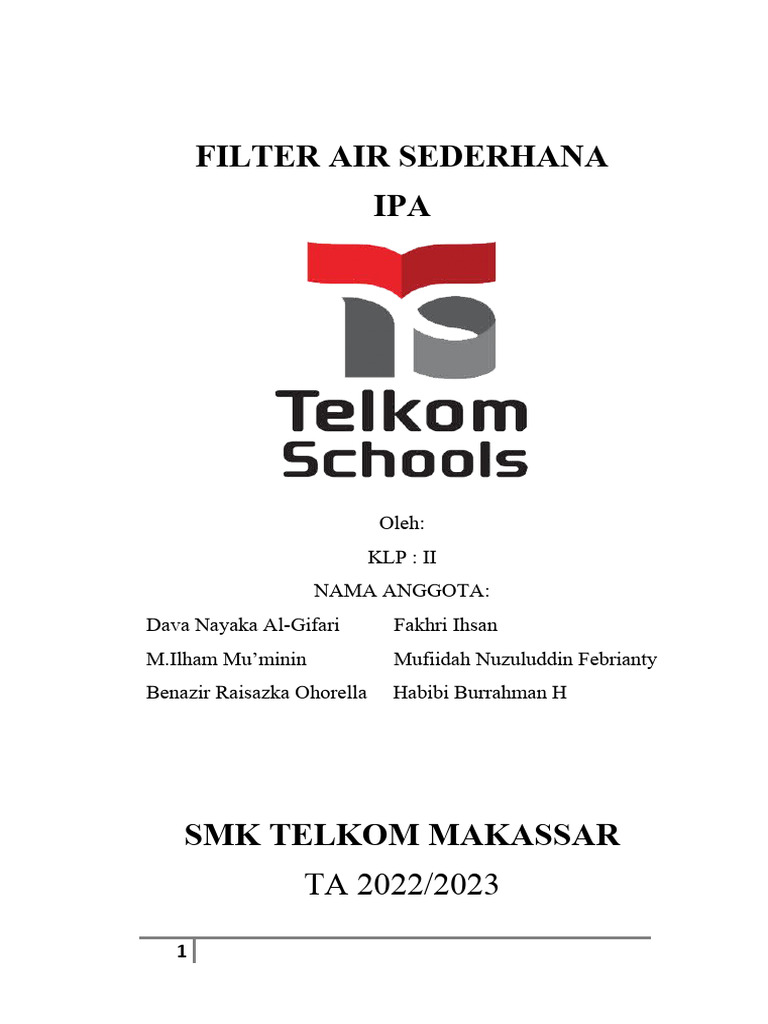 Filter Air Sederhana | PDF