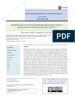 Allelopathic Effects of The Invasive Plant Wedelia (Sphagneticola Trilobata L.) Aqueous Extract On Common Beans (Phaseolus Vulgaris L.)