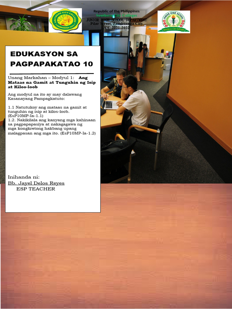 Esp 10 - Week 1 Aralin 1 | PDF
