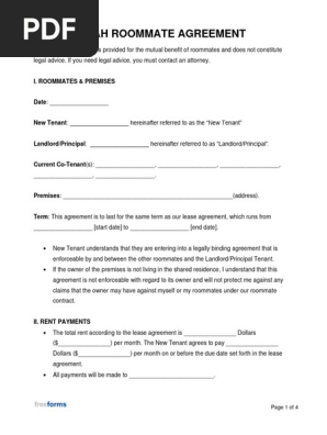 Utah-Roommate-Agreement