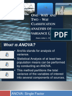 One Way and Two Way Classification Analysis of Variance - P10A, P10B, P11A, P11B, P12A, P12B