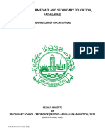 Final Gazette SSC Faisalabad Board