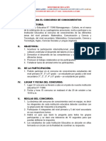 Bases para El Concurso de Conocimientos - 070120