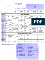 Jadwal Pelajaran 8C 