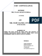 Deed of Customary Conveyance Obinna Udechi