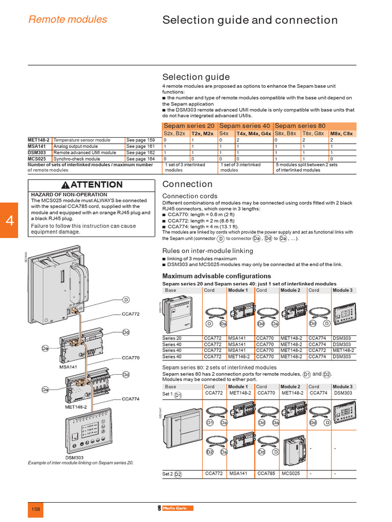 Sepam Remote Module Connection Guide | PDF | Computer Science ...