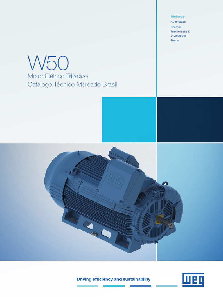 Weg W50 Motor Eletrico Trifasico 50043899 Brochure Portuguese Web