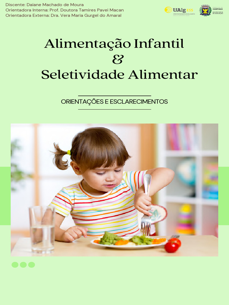 Guia sobre Seletividade Alimentar Infantil | PDF | Alimentos | Espectro ...