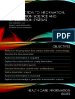 Introduction To Information, Information Science and Information