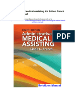 Administrative Medical Assisting 8th Edition French Solutions Manual