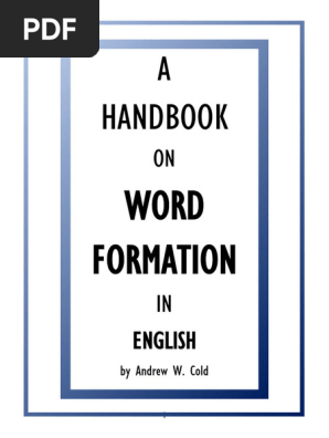 Handbook on English Word Formation | PDF | Adjective | Word