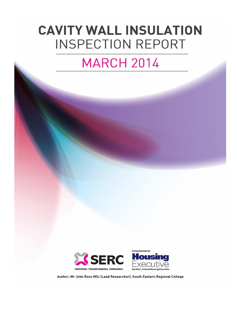 Cavity Wall Insulation Inspection Report PDF Building Insulation