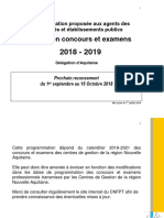 Preparations Concours Et Examens 2018 2019