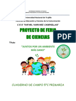 Cuaderno de Campo Ciencia 5C