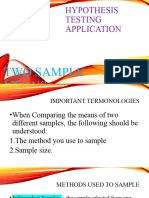Hypothesis Testing Application 2