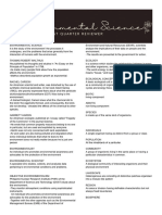 Environmental Science Reviewer1st Quarter