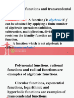 1.2 Algebraic Functions