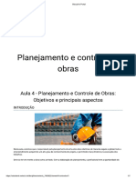 Gerenciamento de Obra Aula 04