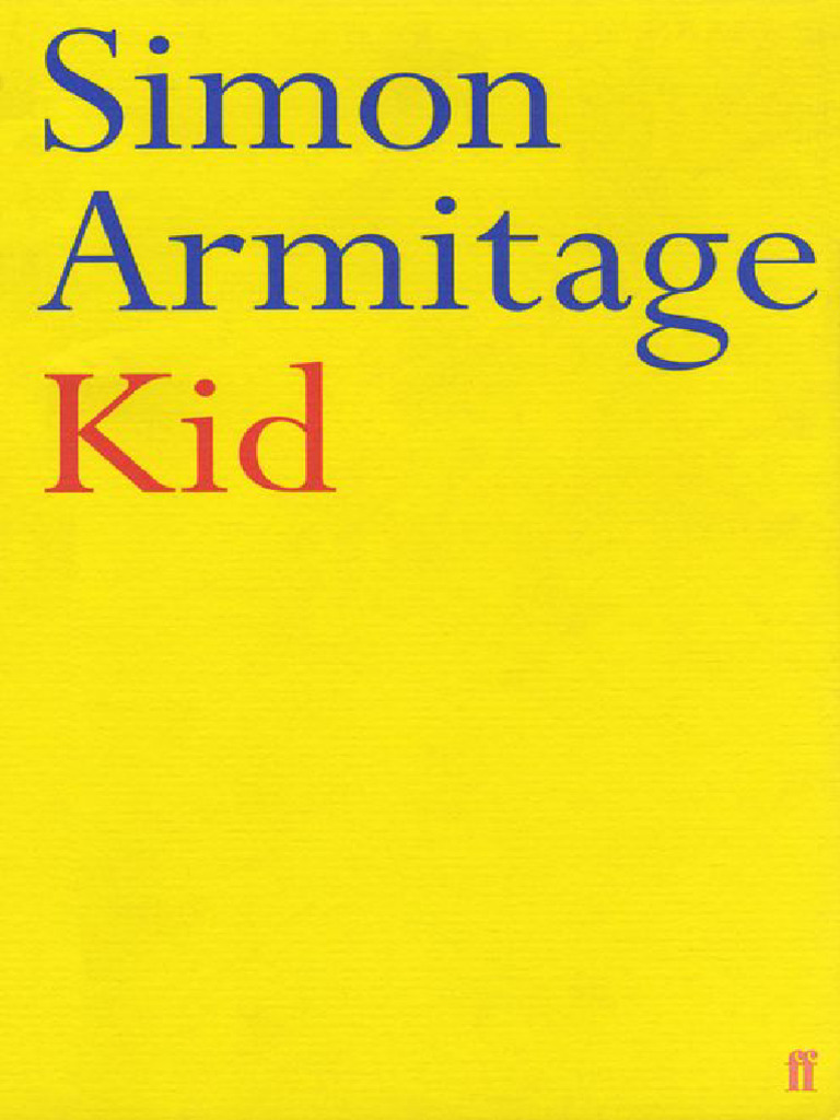 Kid (Simon Armitage) (ZLibrary) PDF