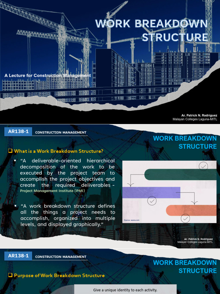Lecture On Work Breakdown Structure | PDF | Systems Theory ...