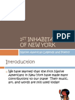 1st Inhabitants of New York