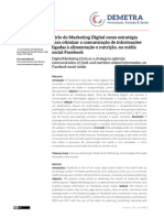 Ciclo Do Marketing Digital Como Estratégia para Otimizar A Comunicação de Informações Ligadas À Alimentação e Nutrição, Na Mídia Social Facebook