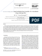 DNS of Fully Developed Turbulent Heat Transfer of A Viscoelastic