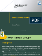 Topic 4. Social Groups and Organization