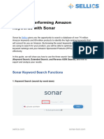 Find Amazon Keywords With Sonar