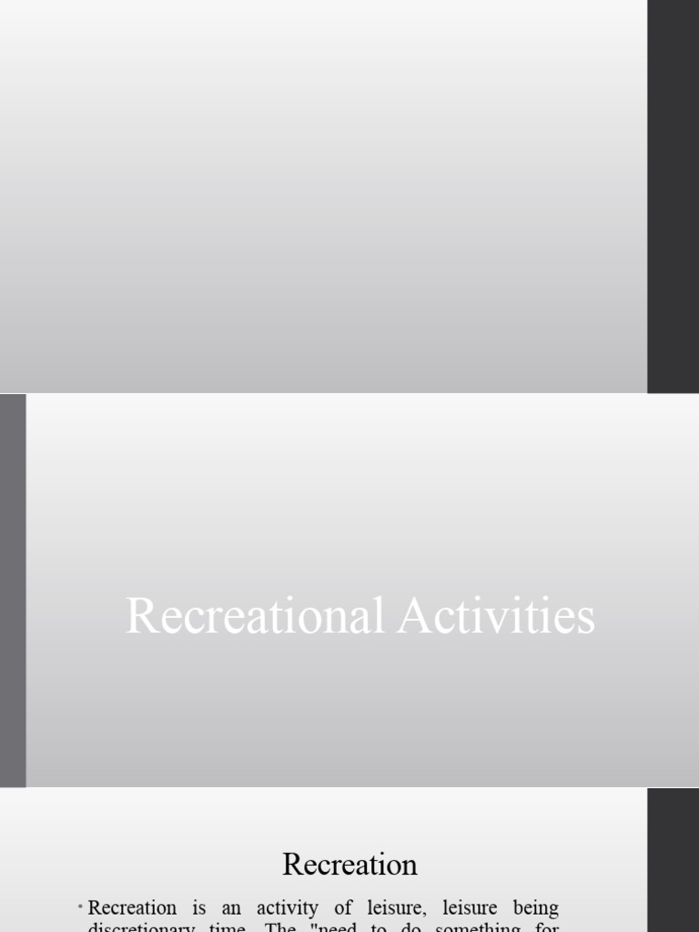 Aquatic Activities PDF Recreation Leisure