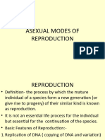 Asexual Modes of Reproduction