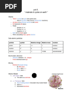 Science Materials & Cycles On Earth