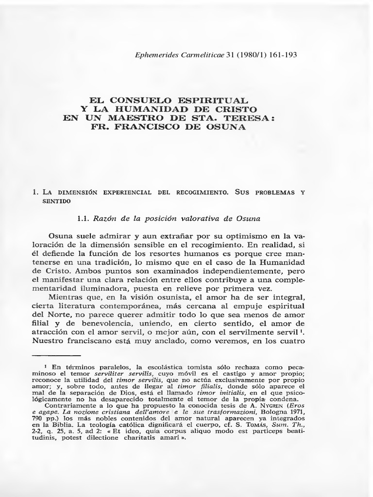 El Consuelo Espiritual YLa Humanidad de Cristo en Un Maestr | PDF ...