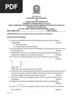 Ics 2104 Object Oriented Programming I (Java)