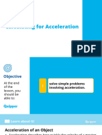 Science 7 11.4 Calculating For Acceleration