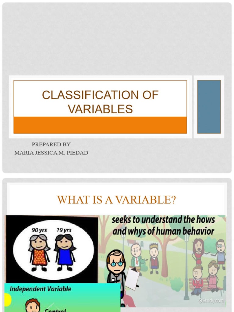 2 Classification of Variables | Download Free PDF | Dependent And ...