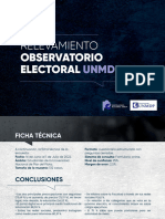 Informe - Relevamiento Observatorio Electoral UNMdP