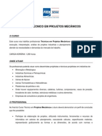 Curso Técnico Projetos Mecânicos