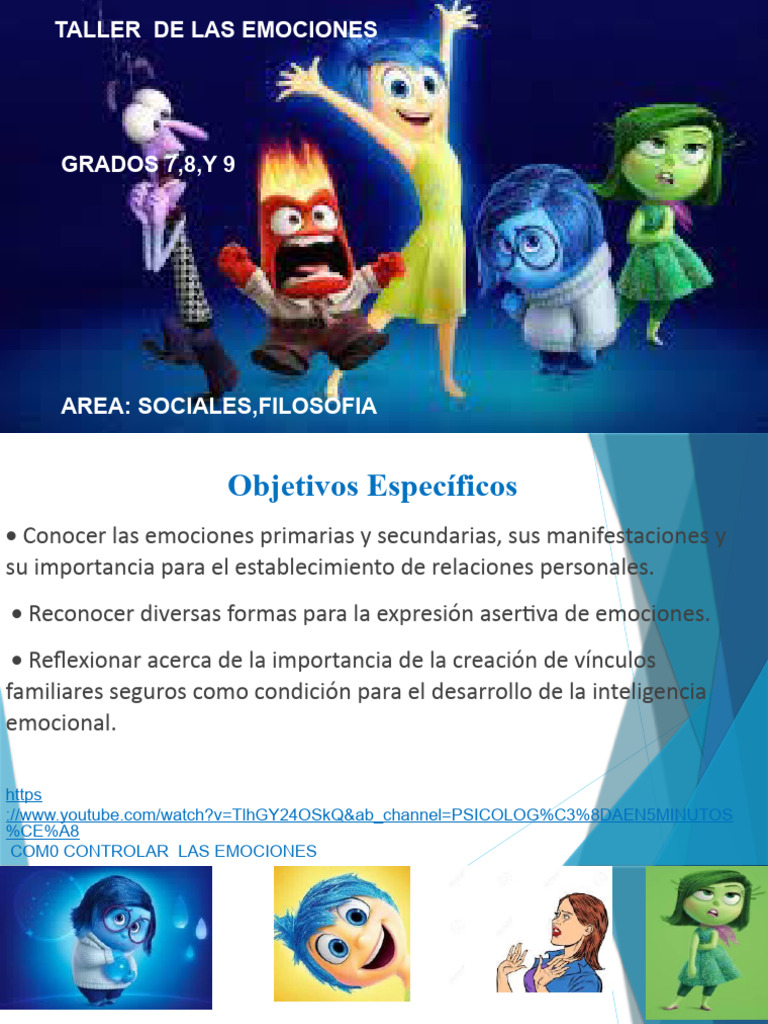 Taller de Emociones para Grados 7-9 | PDF | Ciencia y matemáticas