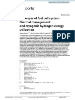 Synergies of Fuel Cell System Thermal Management and Cryogenic Hydrogen Exergy Utilization