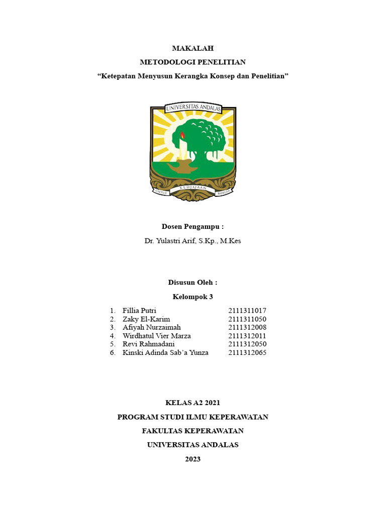 BAB 1 - Kerangka Konsep Dan Penelitian | PDF